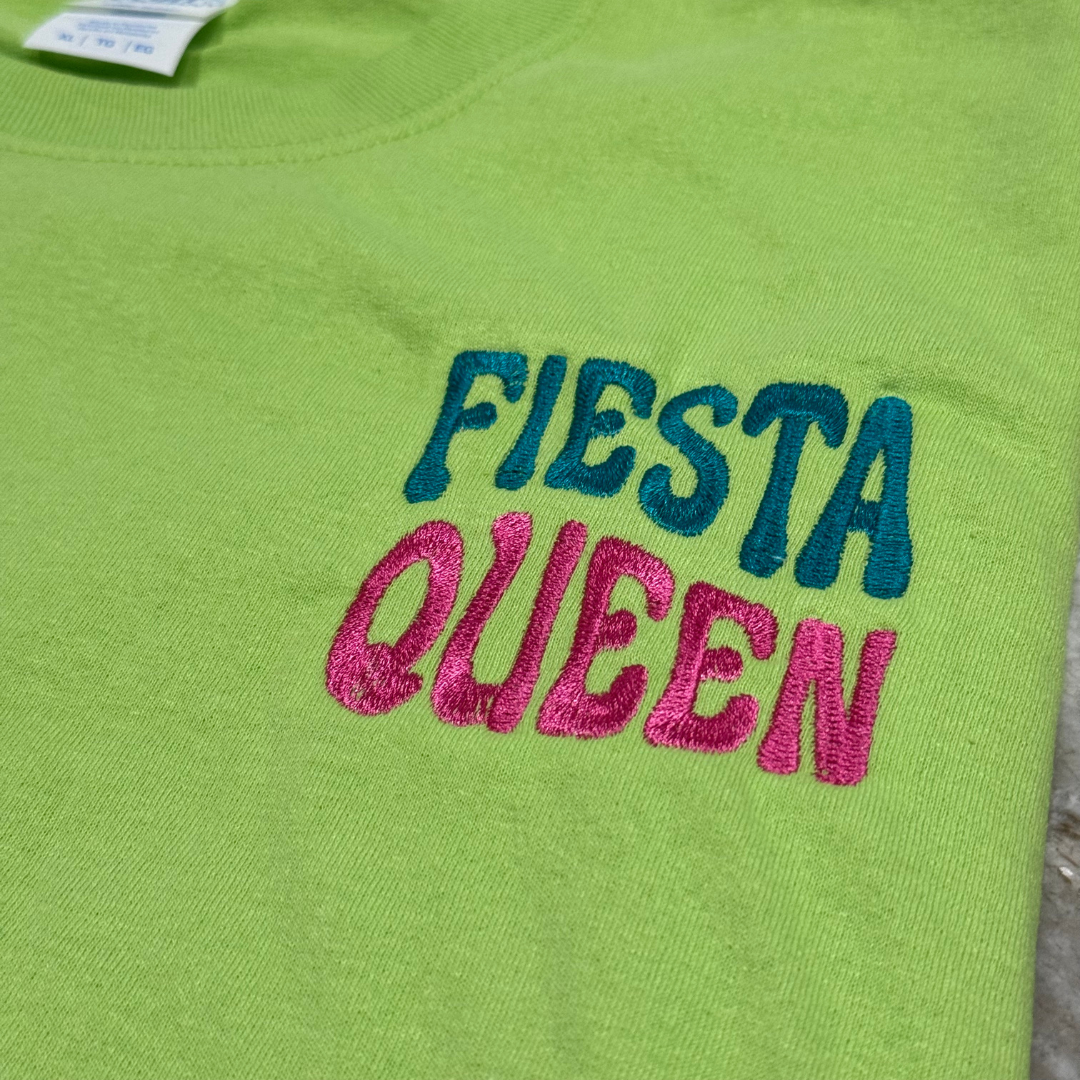 Fiesta Queen Embroidered T-Shirt