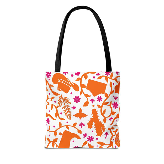 Otomi Texas Two-Tone Print Tote Bag