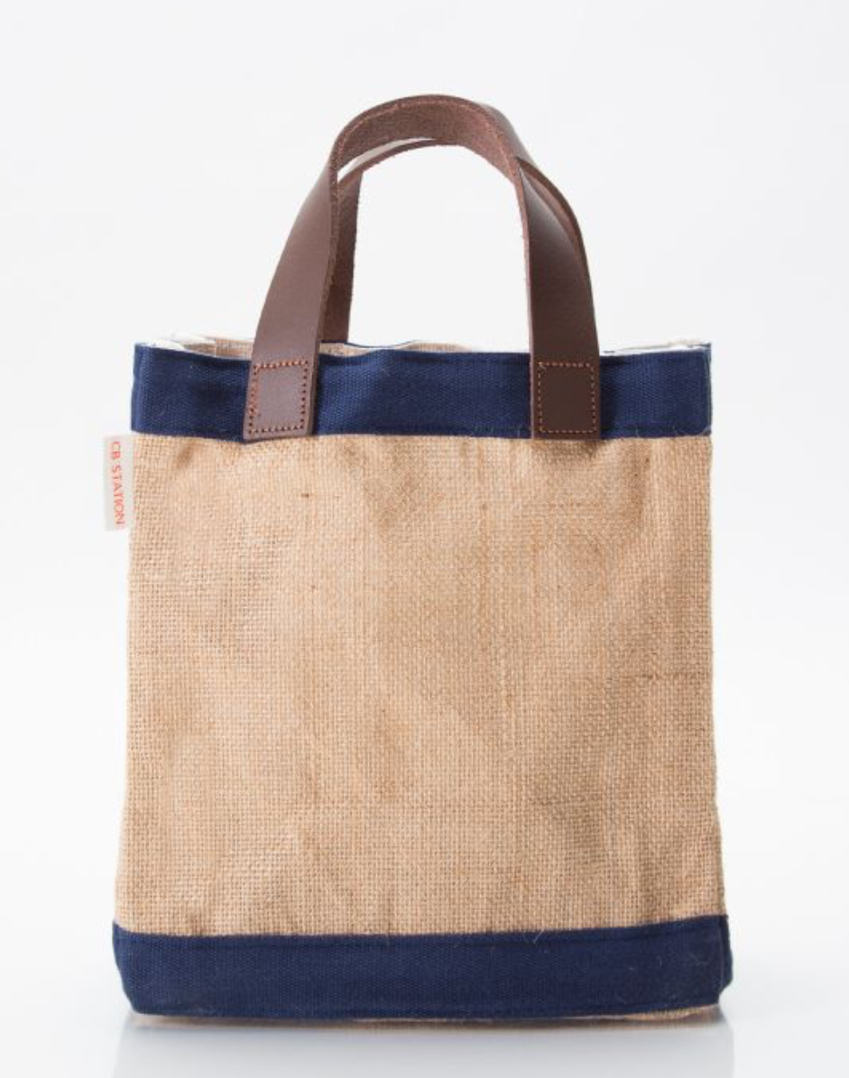 CB Station Mini Canvas Jute Market Bag