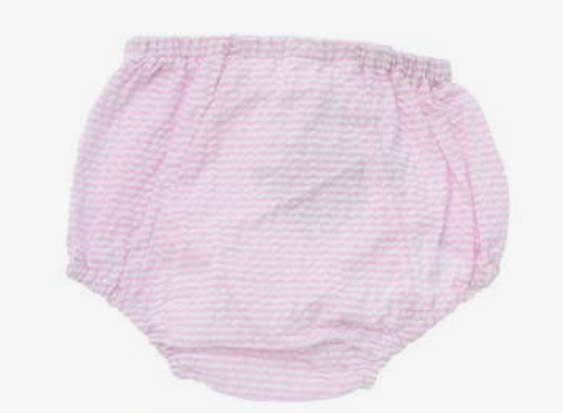 MINT Pink Seersucker Diaper Cover