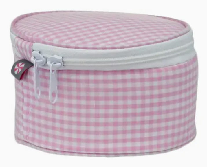 MINT Pink Gingham Button Bag