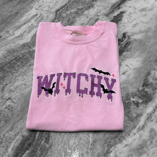Witchy Collegiate Embroidered T-Shirt