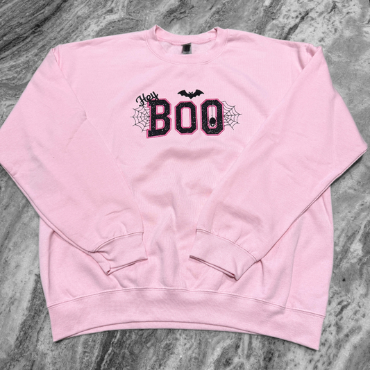 *NEW!* Halloween Applique + Embroidered 'BOO' Crewneck Sweatshirt