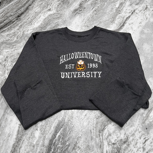 Halloweentown University Embroidered Crew