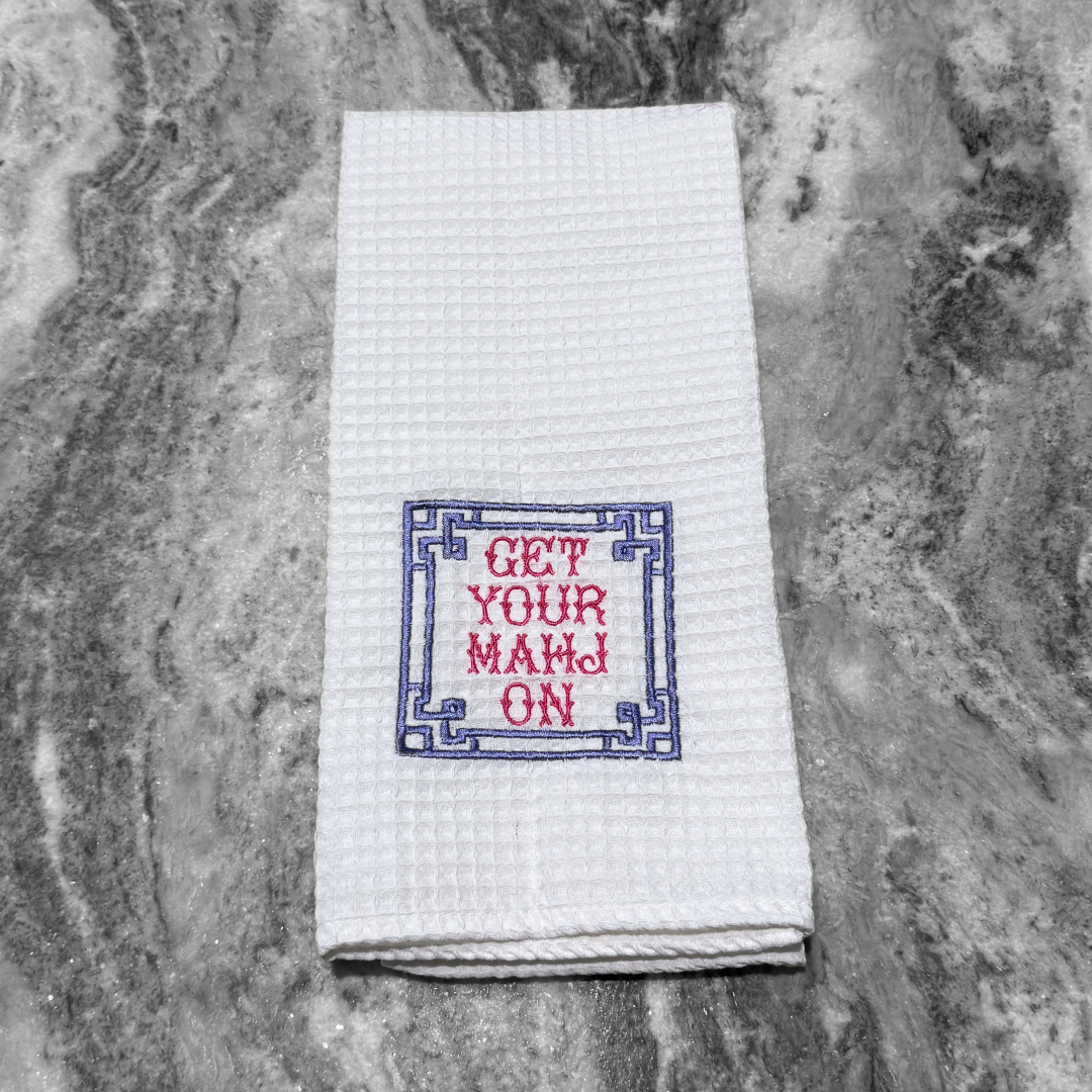 Get Your Mahj On Kitchen Towel