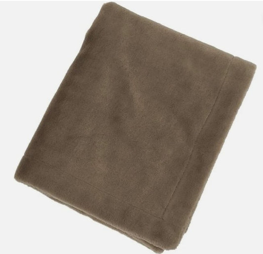 London Bridge Soft Brown Fur Baby Blankets by Maison Chic