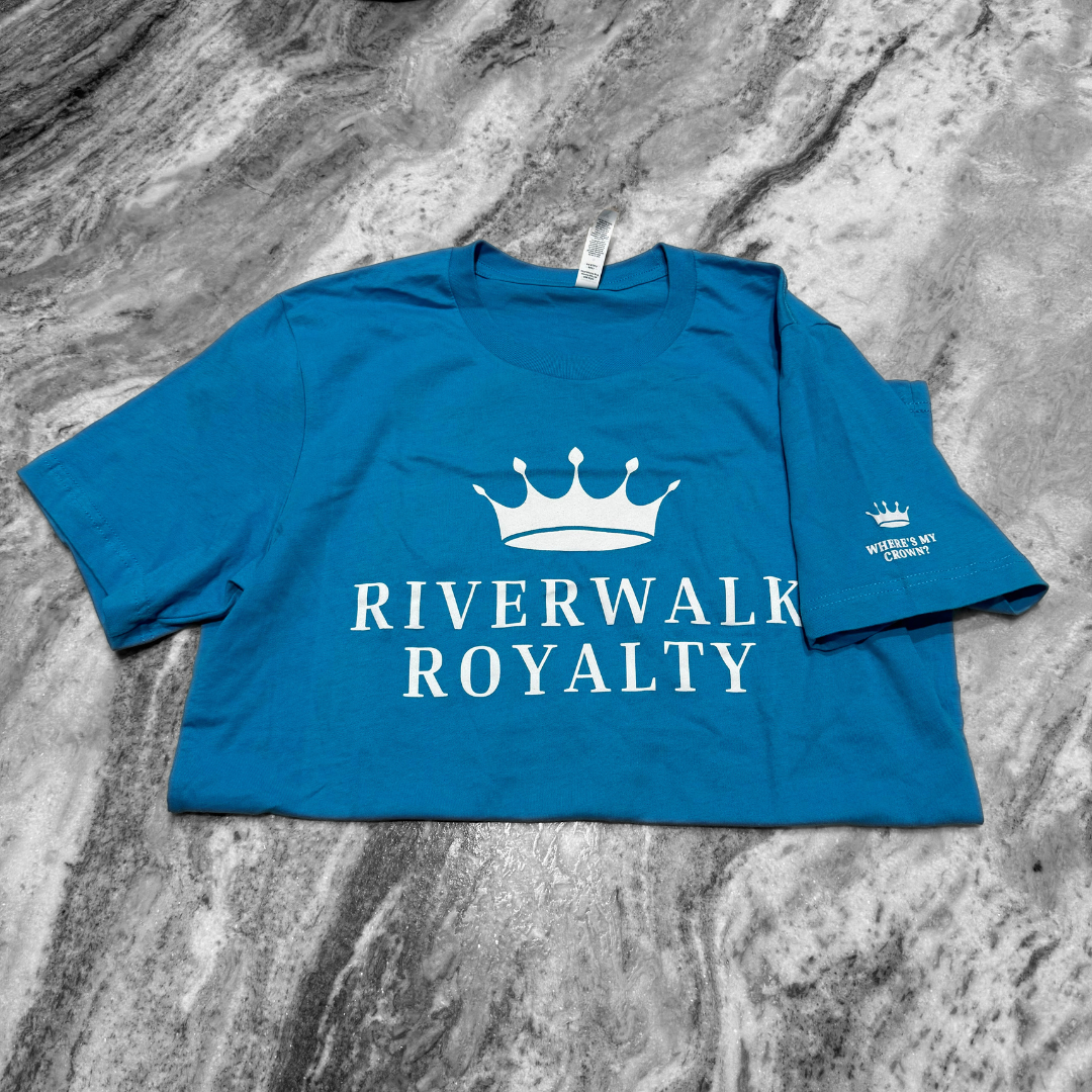 Aqua Blue Riverwalk Royalty Tee