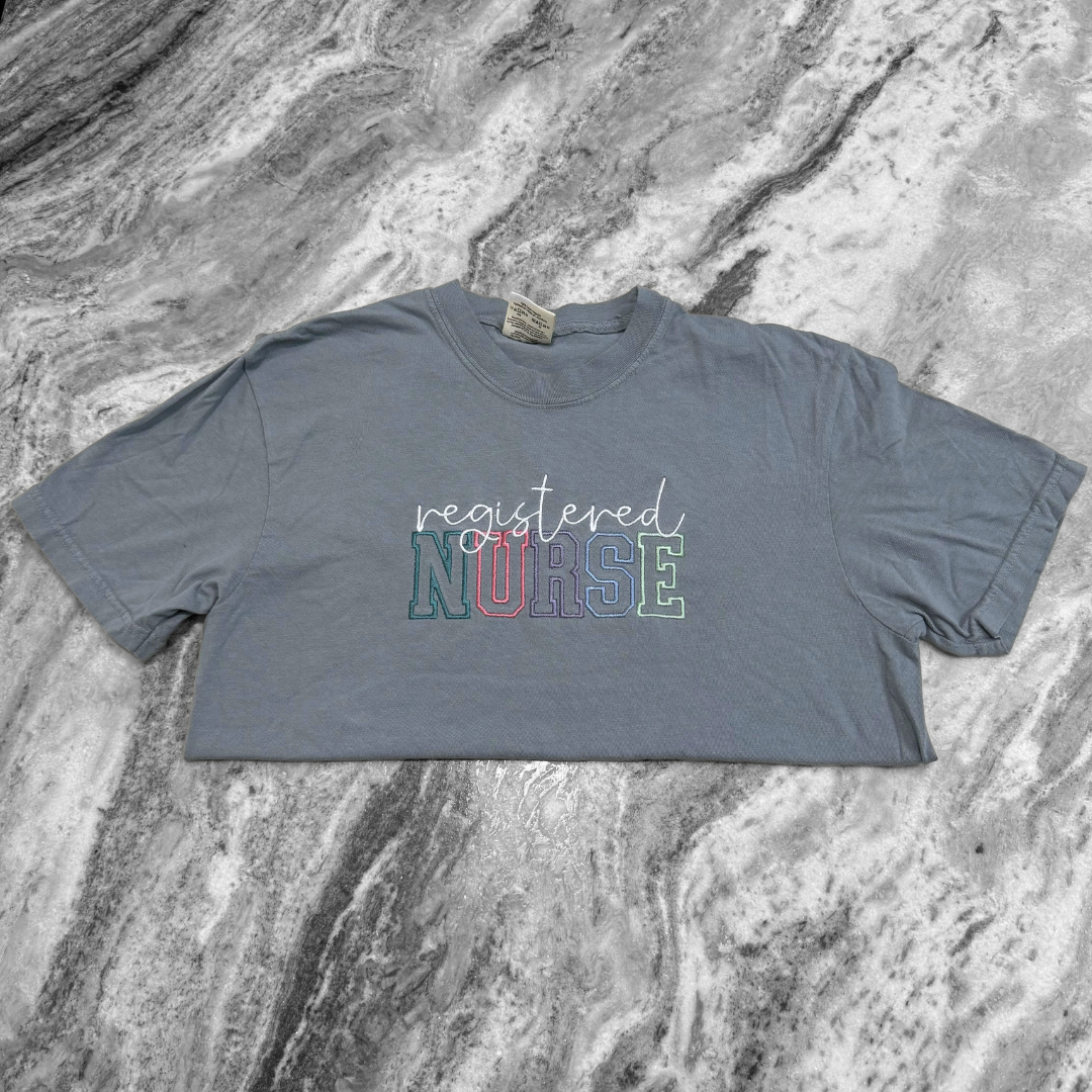 Registered Nurse Embroidered T-Shirt