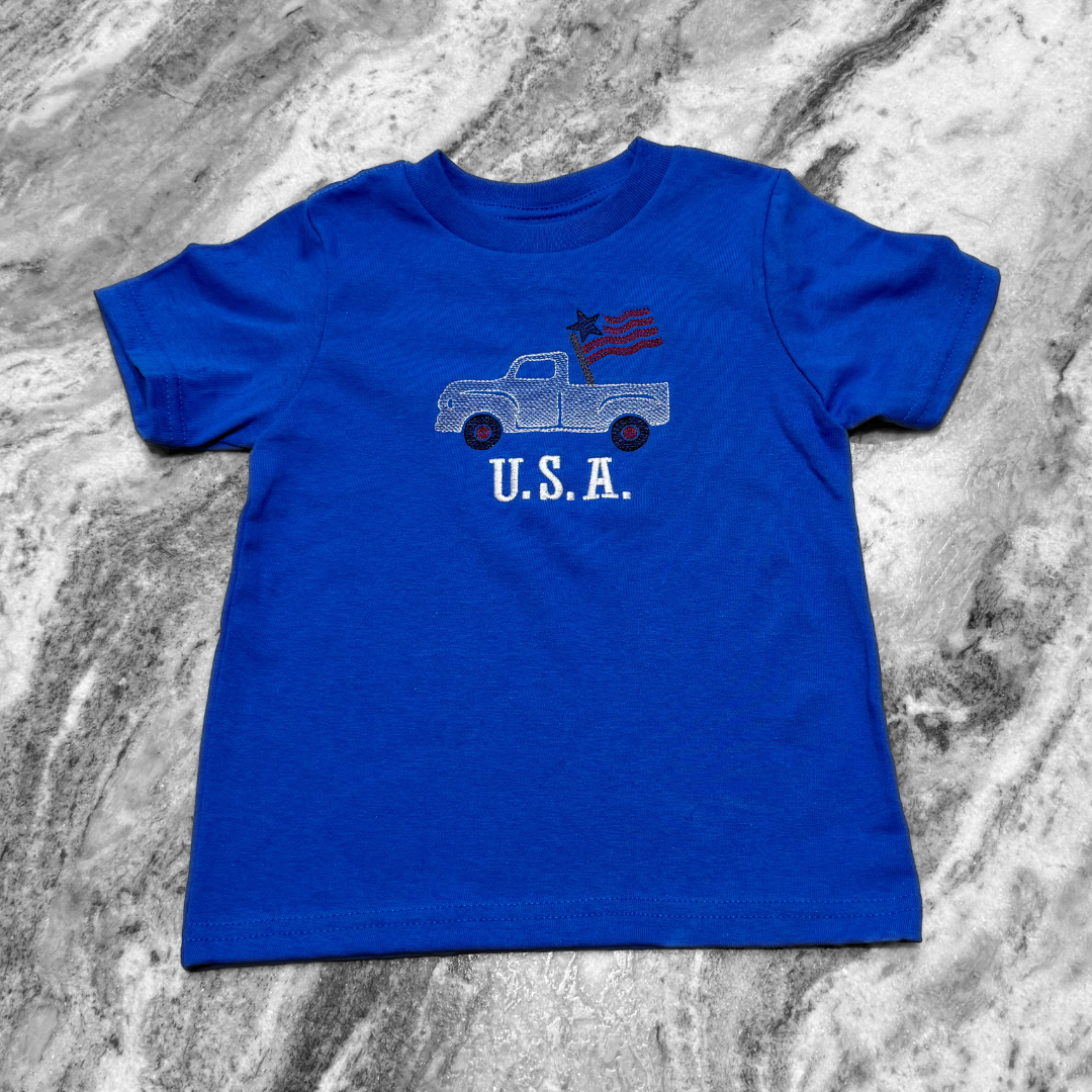 Patriotic Truck Kid's Tee