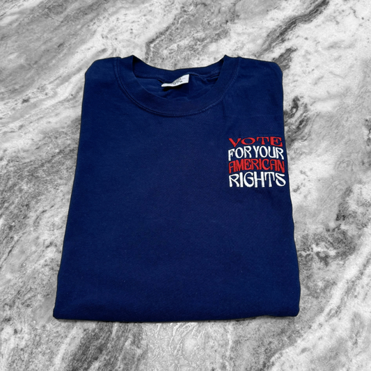 Vote for Your Rights Embroidered T-Shirt
