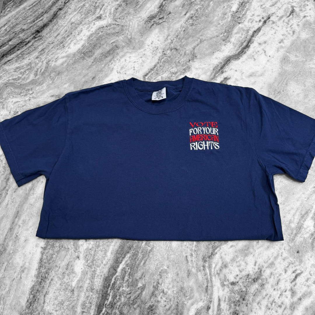 Vote for Your Rights Embroidered T-Shirt