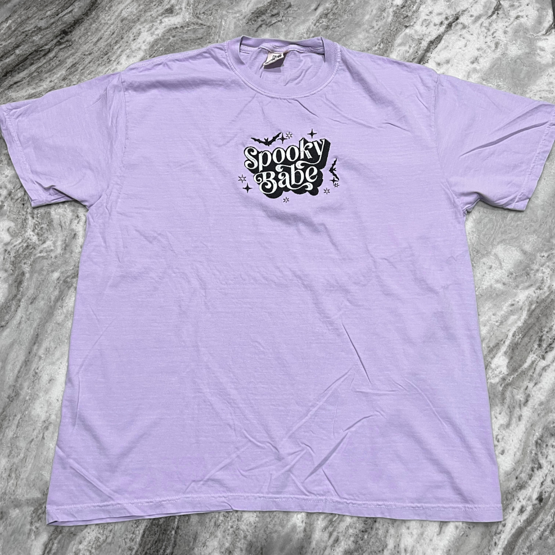 Spooky Babe Embroidered T-Shirt
