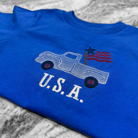 Patriotic Truck Kid's Tee