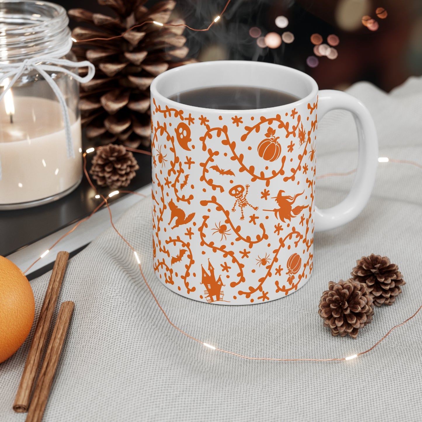 Halloween Otomi Ceramic 11oz Mug