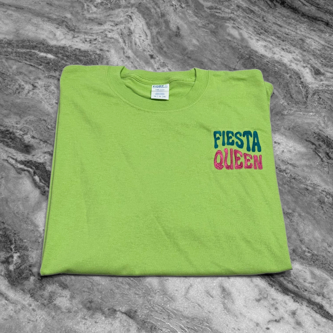 Fiesta Queen Embroidered T-Shirt