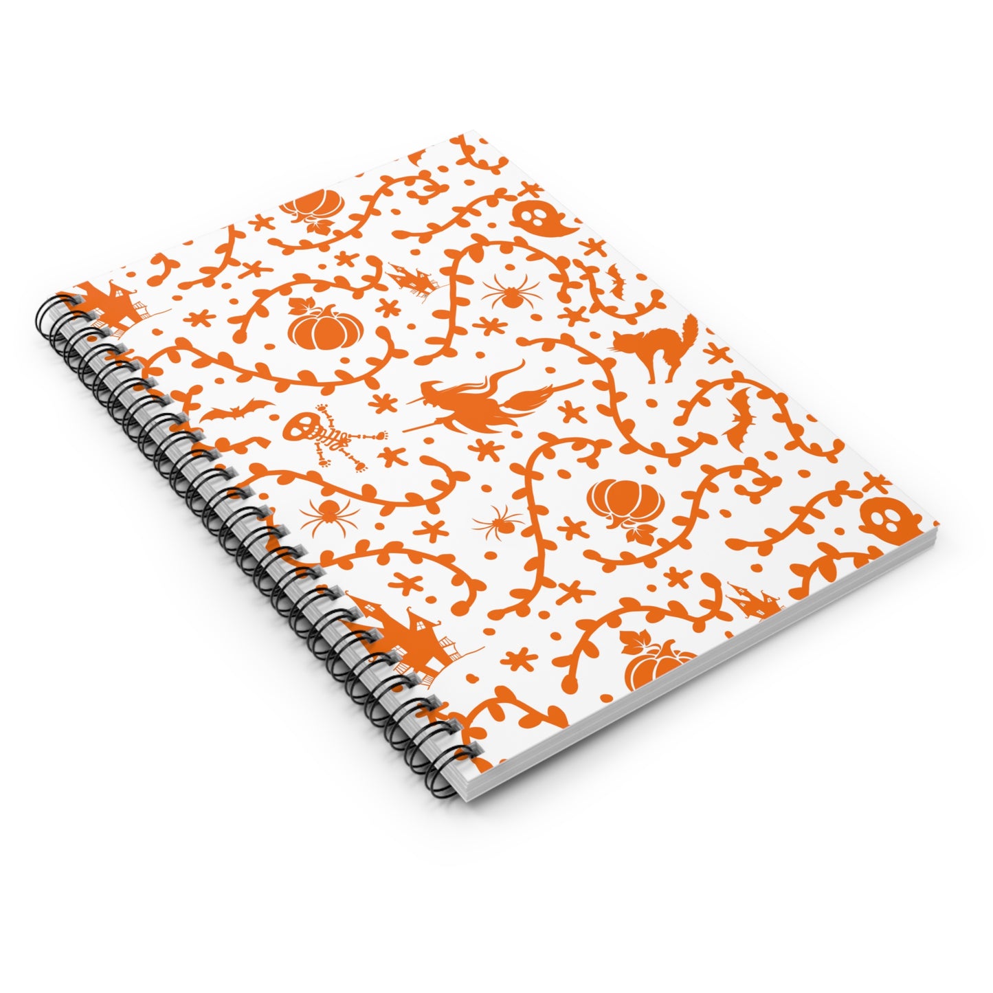 Halloween Otomi Lined Spiral Notebook