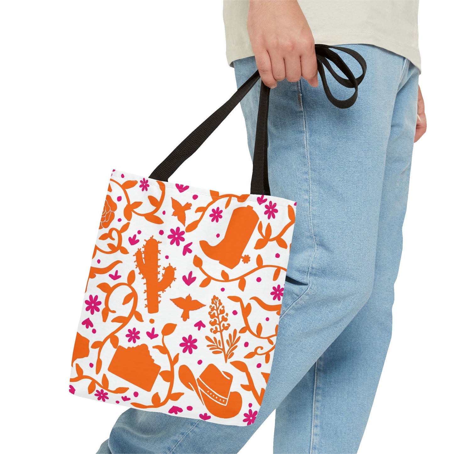 Otomi Texas Two-Tone Print Tote Bag