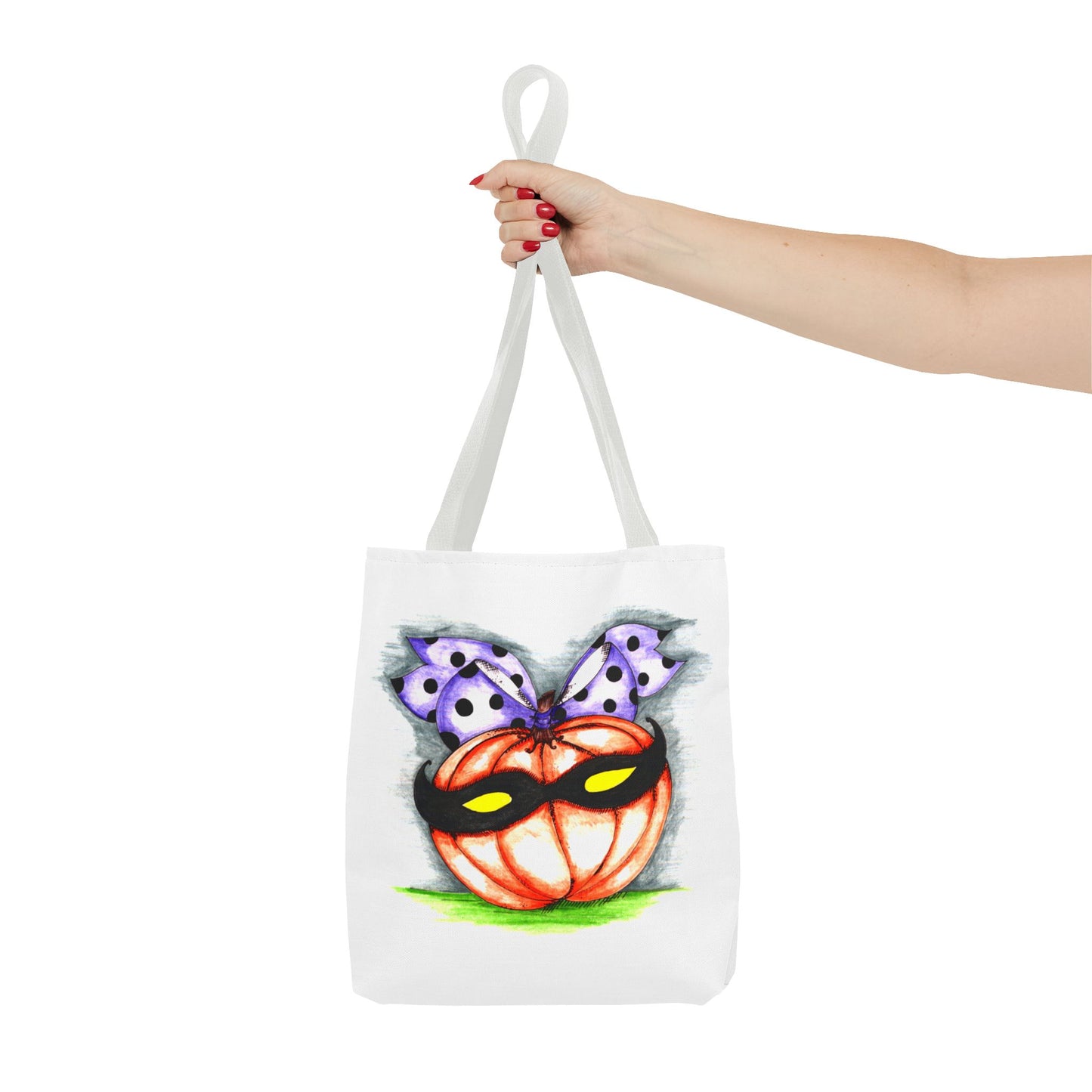 Masked Pumpkin Tote Bag