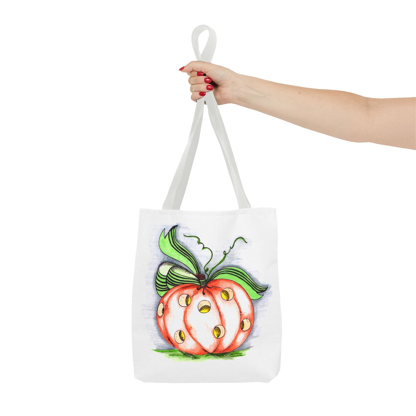 Polkadot Pumpkin Tote Bag