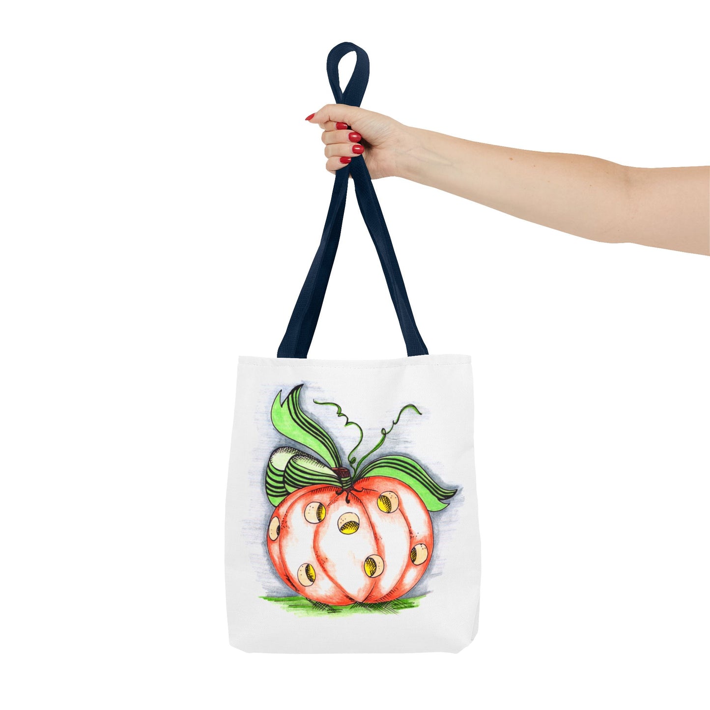 Polkadot Pumpkin Tote Bag