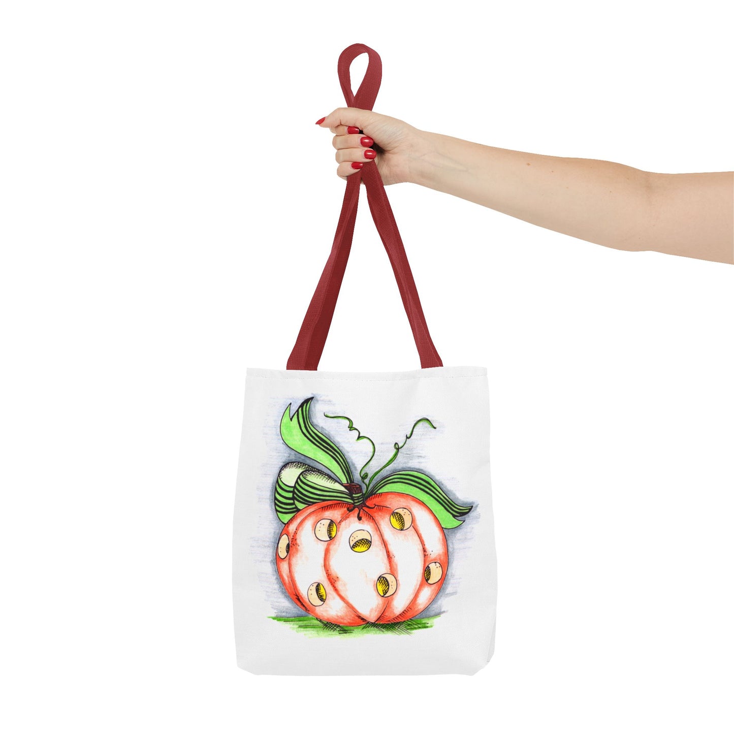 Polkadot Pumpkin Tote Bag