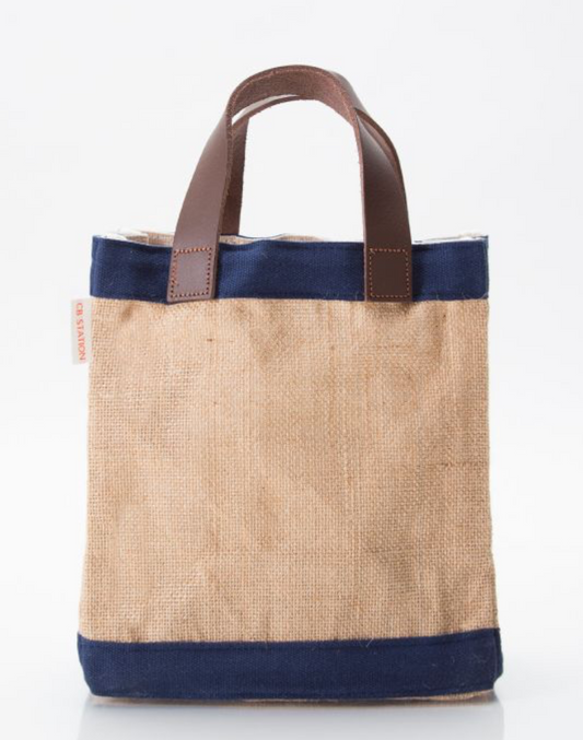 CB Station Mini Canvas Jute Market Bag
