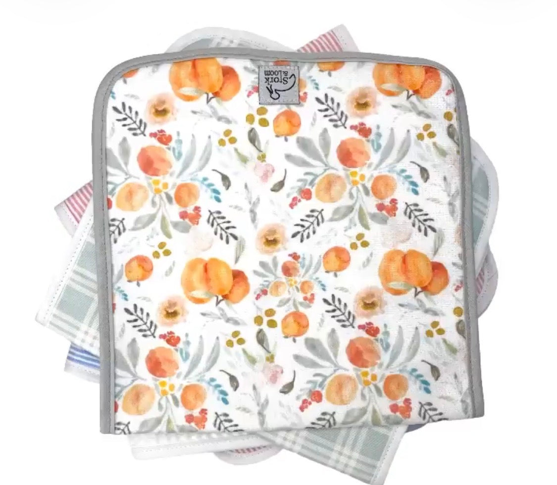 Stork and Loom Printed Terry Burp Cloths