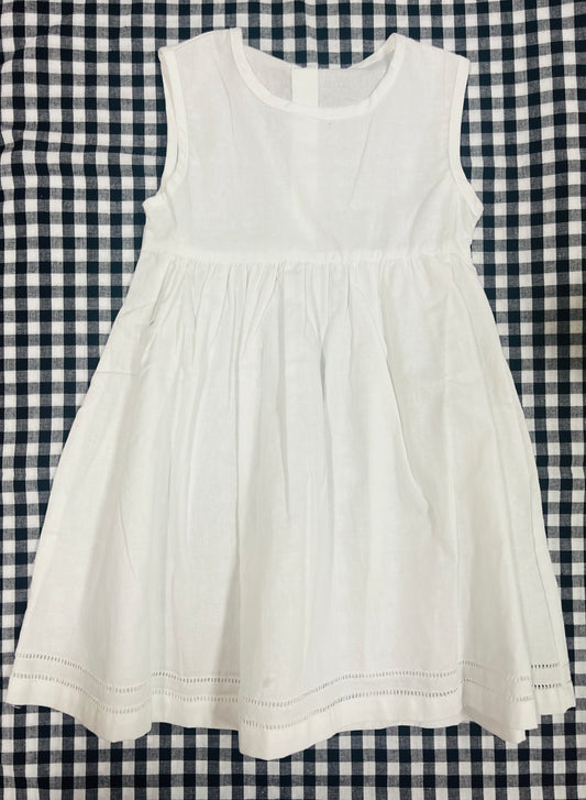 Sleeveless Linen Toddler Dress