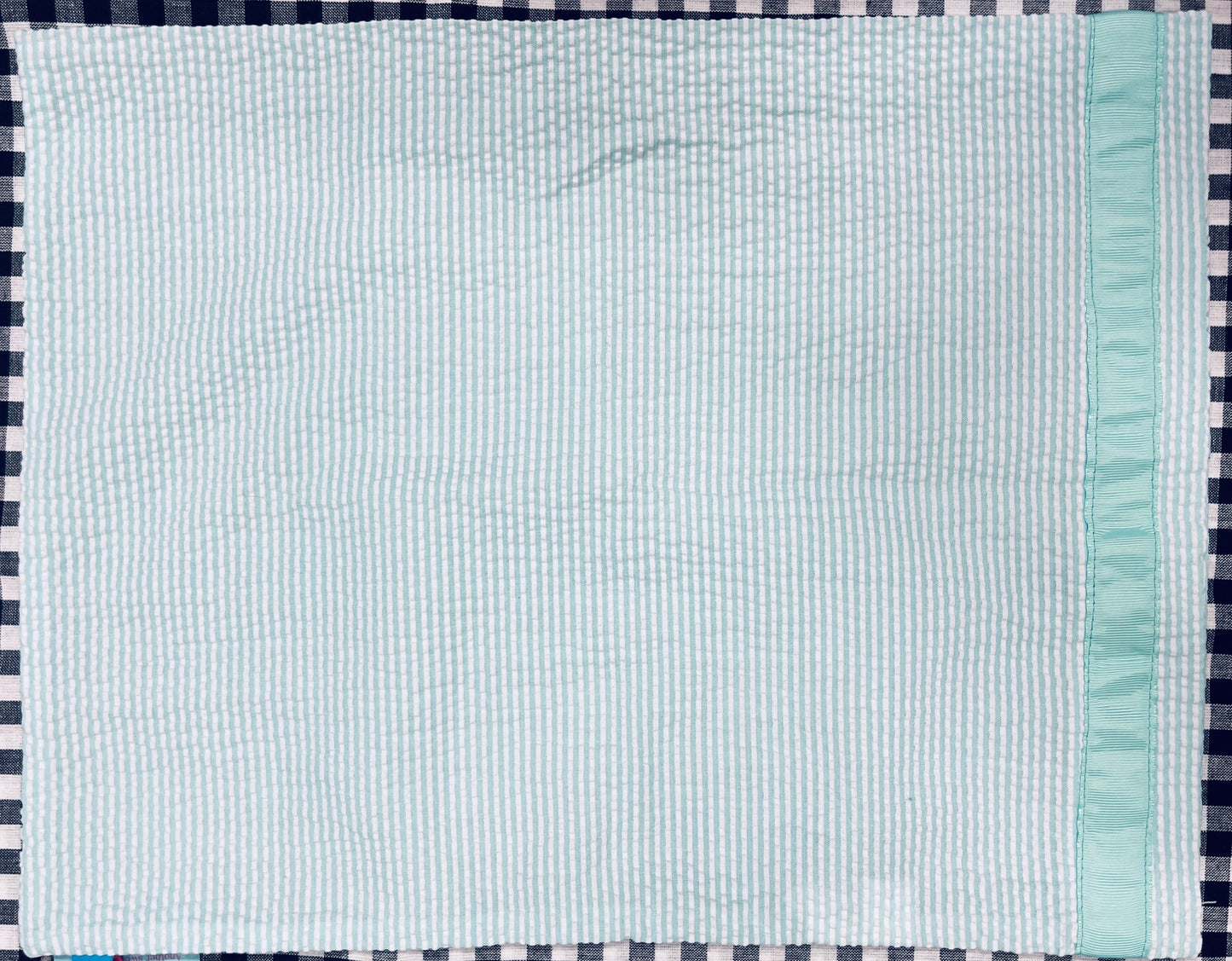 MINT Seersucker Baby Traveler Pillowcases