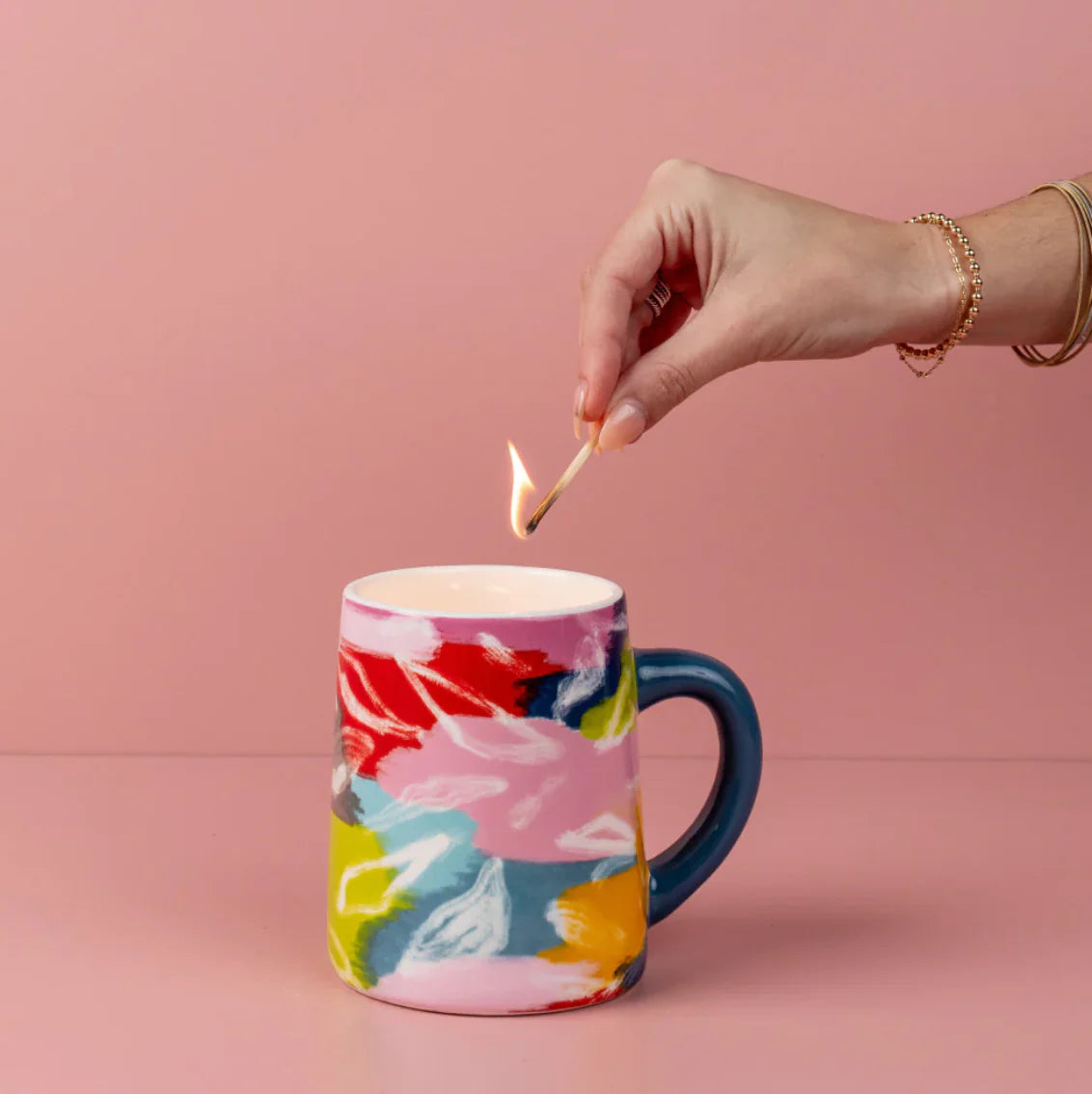 Sweet Grace 14.4oz Coffee Mug Candle (Multicolor)