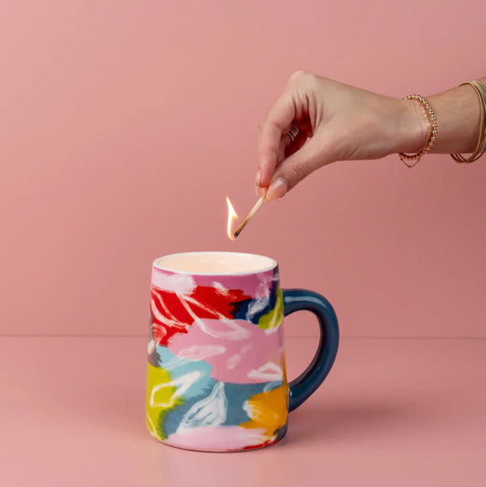 Sweet Grace 14.4oz Coffee Mug Candle (Multicolor)