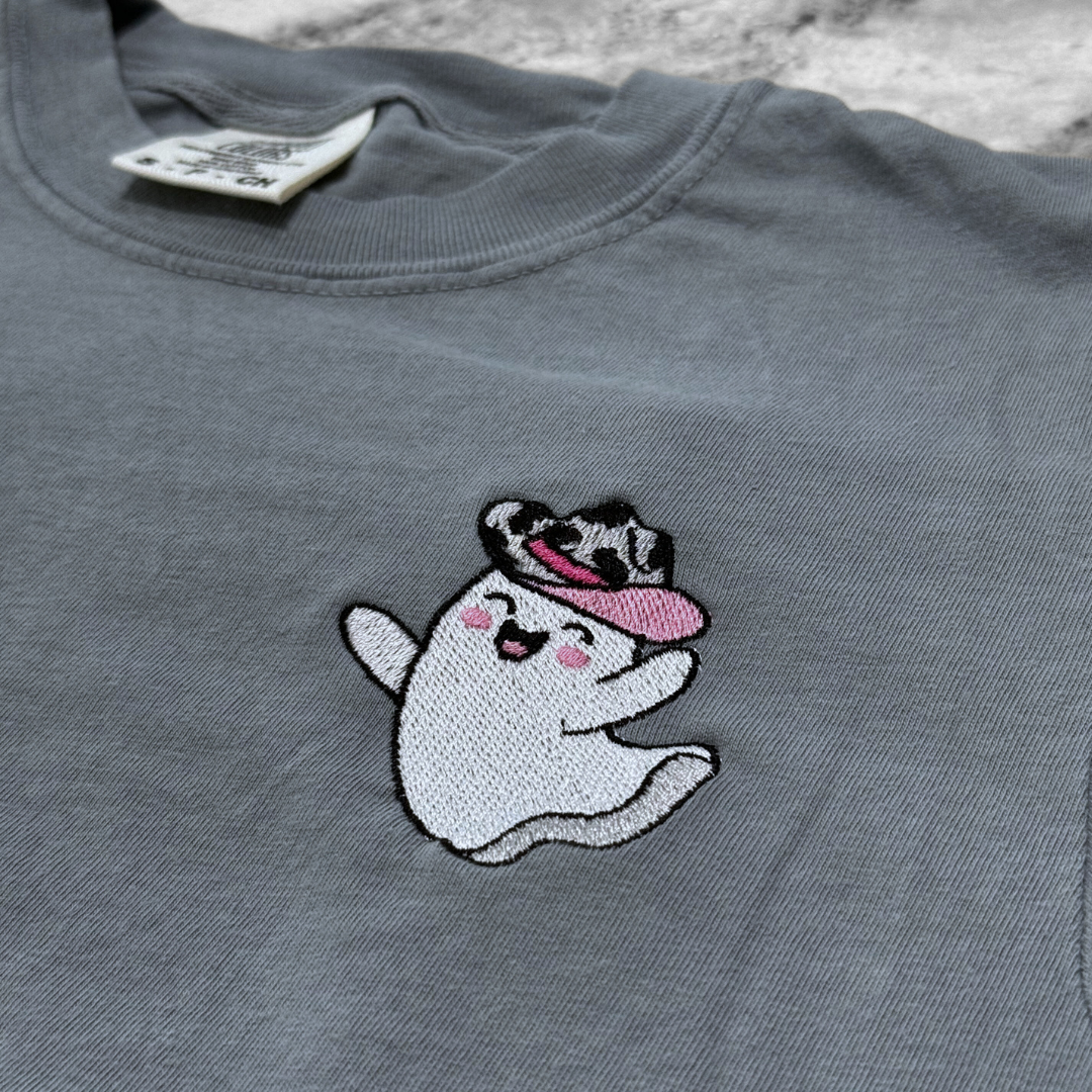 Cowgirl Ghost Embroidered T-Shirt