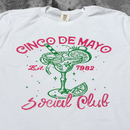 Cinco de Mayo Social Club Printed Tee