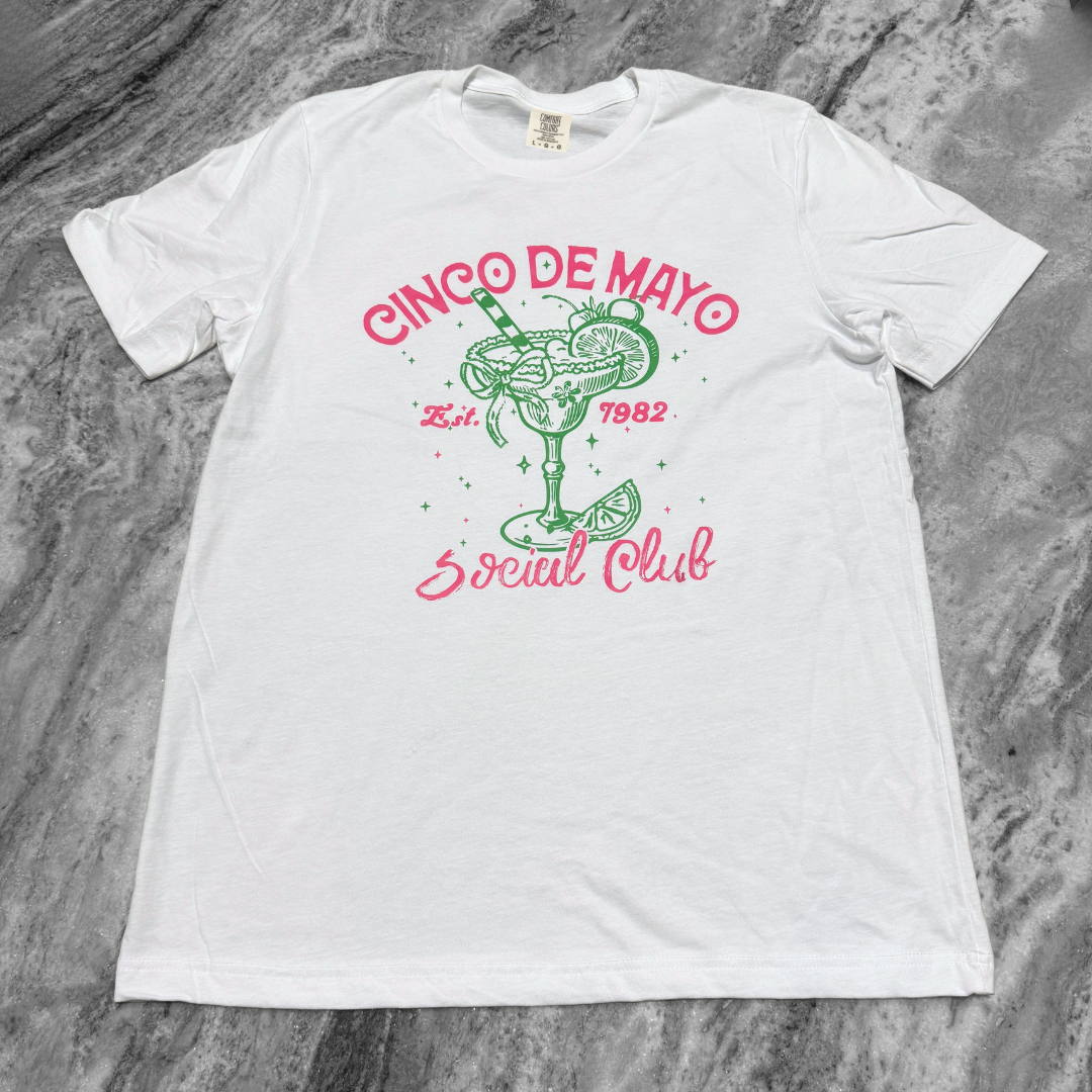 Cinco de Mayo Social Club Printed Tee