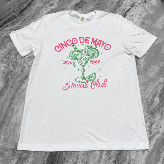 Cinco de Mayo Social Club Printed Tee