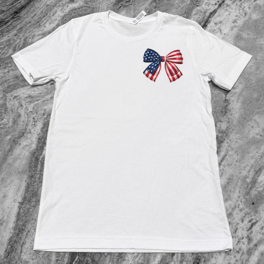 Patriotic Bow Printed Tee