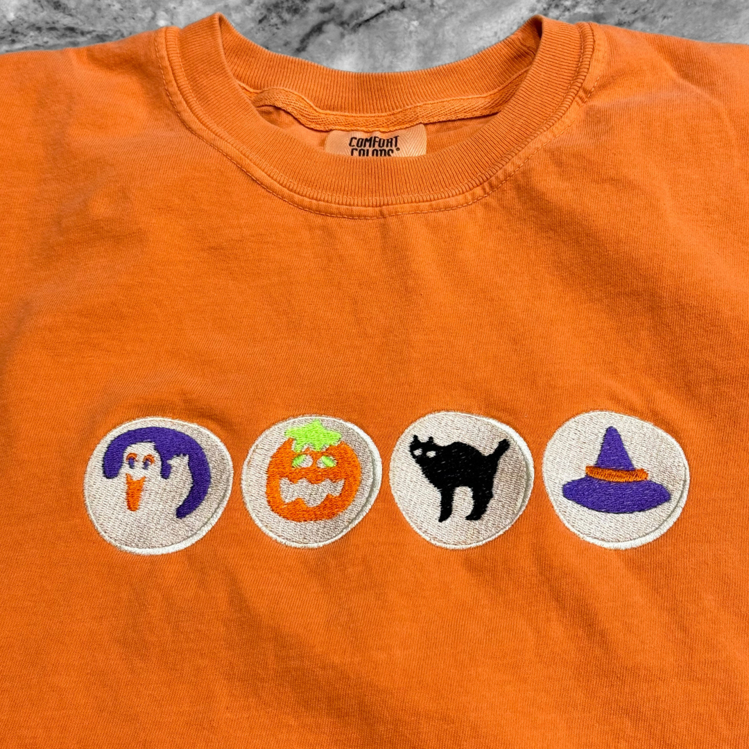 Halloween Sugar Cookies Embroidered T-Shirt