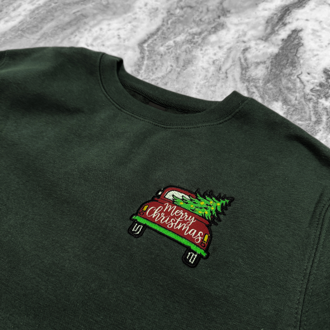 Merry Christmas Truck Crewneck Sweatshirt