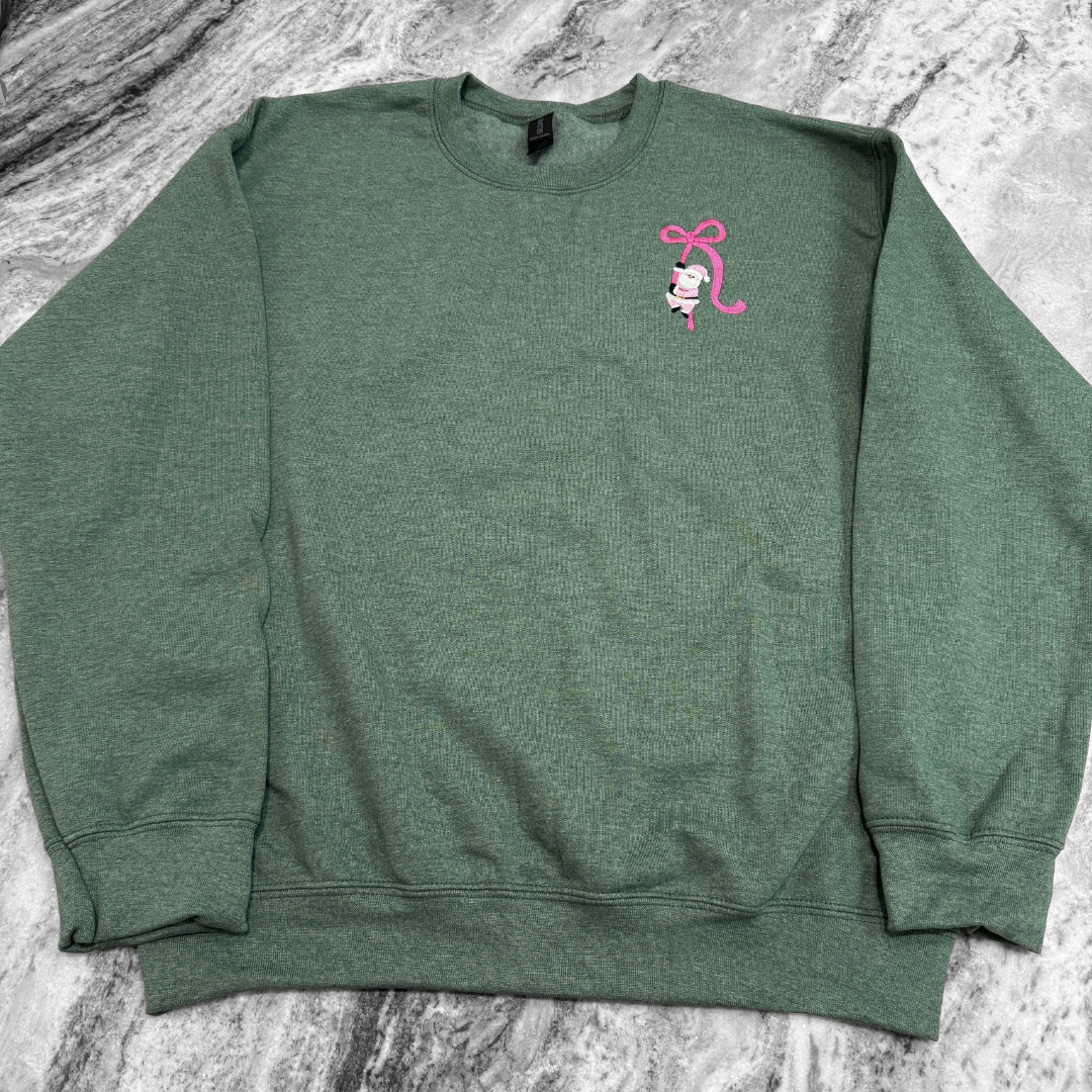 Santa Bow Crewneck Sweatshirt