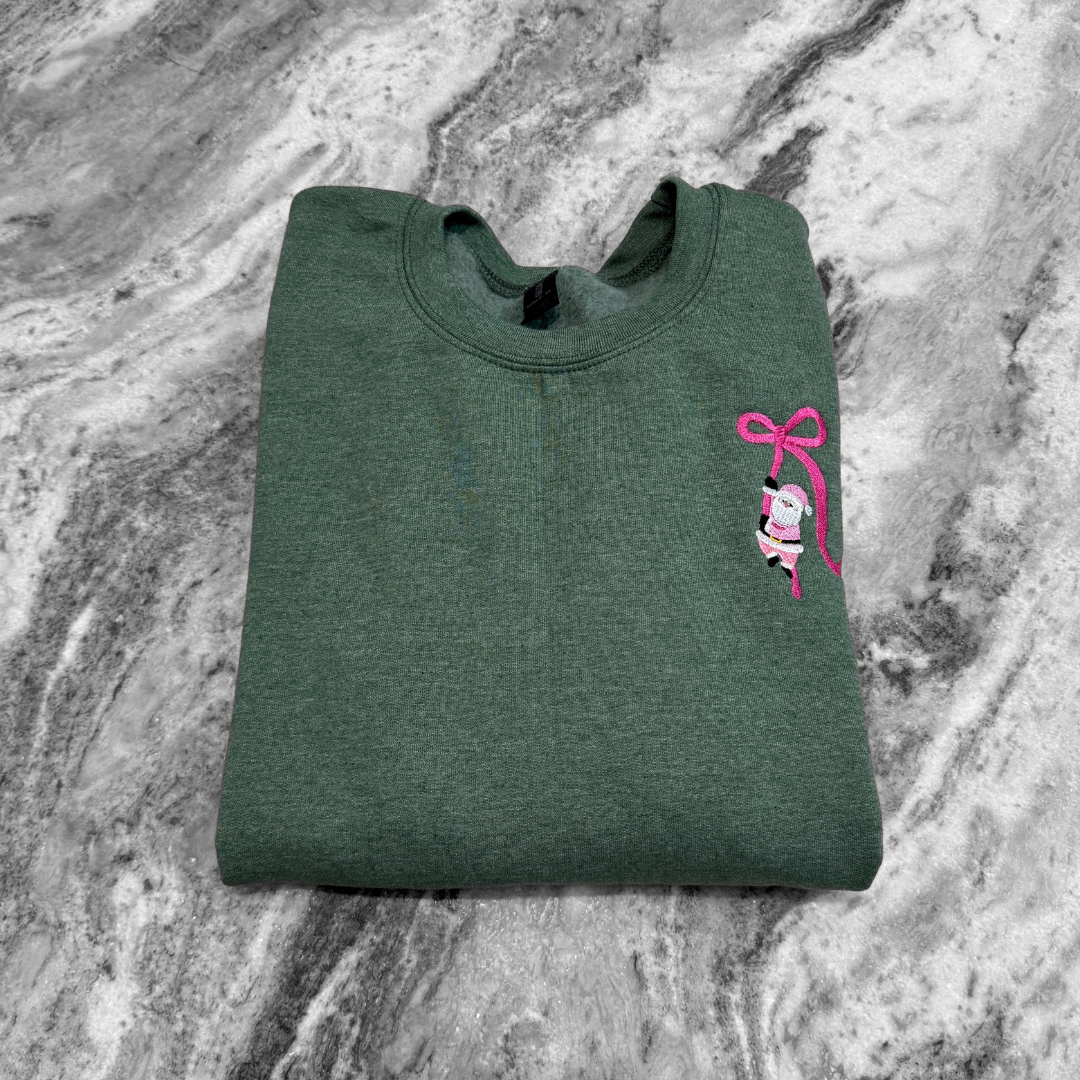 Santa Bow Crewneck Sweatshirt