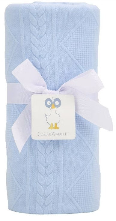 Goose Waddle Knit Baby Blanket