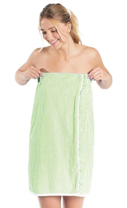 Seersucker Spa Wraps