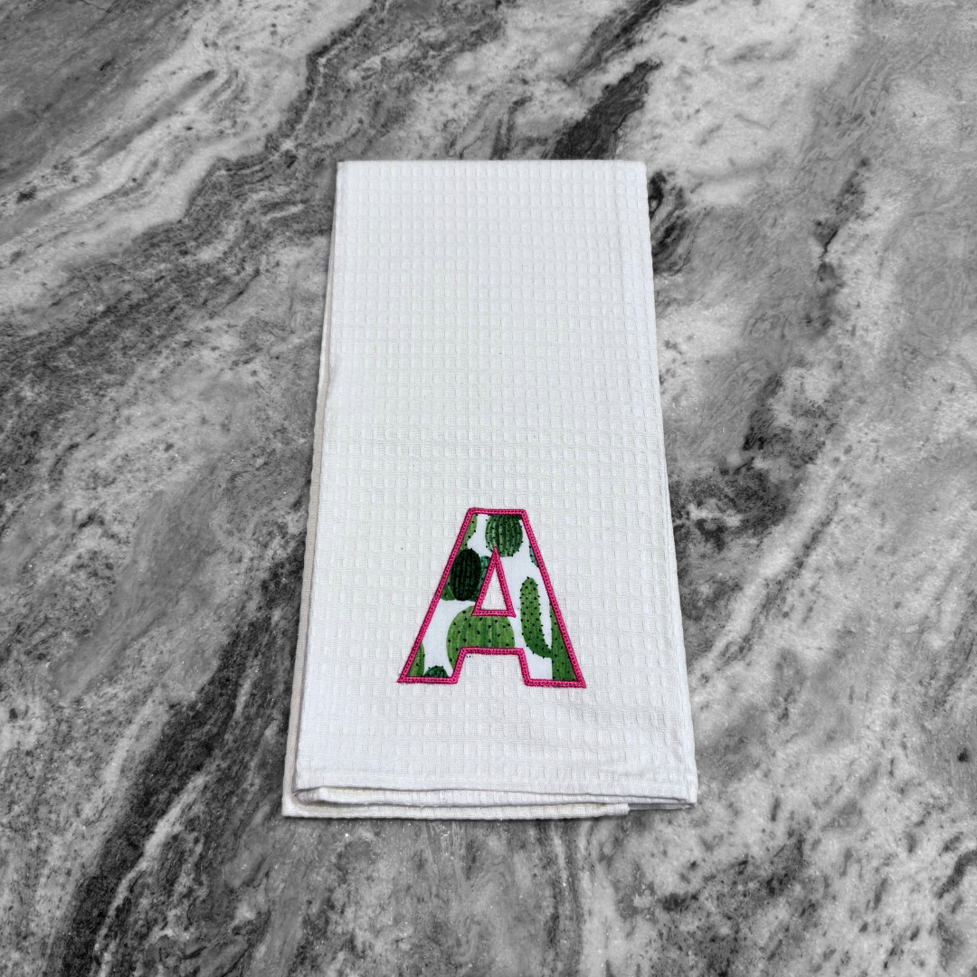 Monogrammed Initial Kitchen Towel