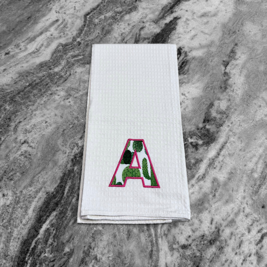 Monogrammed Initial Kitchen Towel