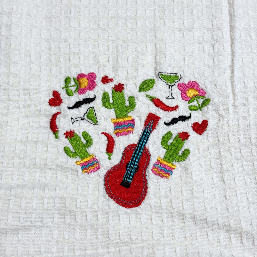 Fiesta Heart Kitchen Towel