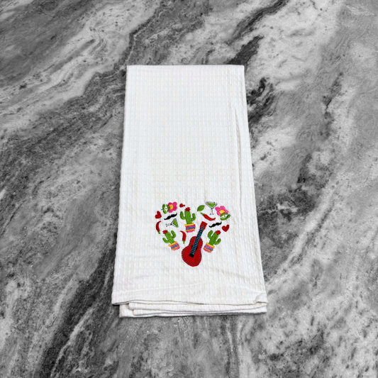 Fiesta Heart Kitchen Towel