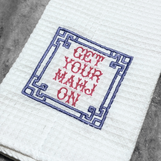 Get Your Mahj On Kitchen Towel