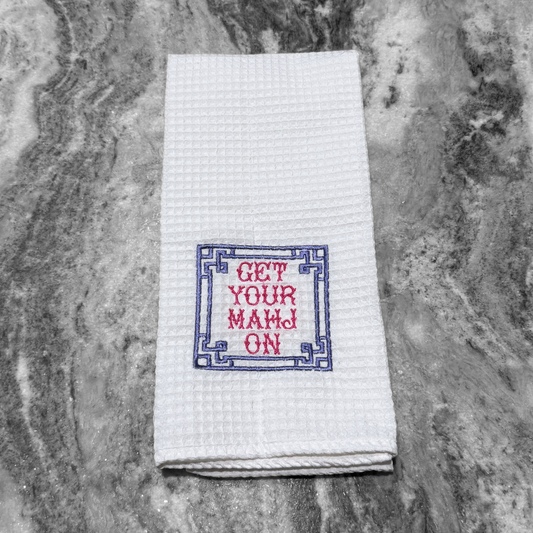 Get Your Mahj On Kitchen Towel