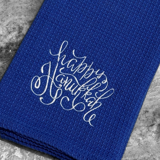 Happy Hanukkah Kitchen Towel