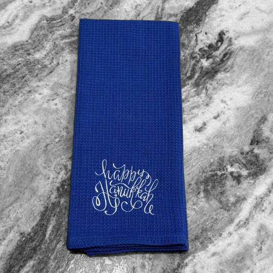 Happy Hanukkah Kitchen Towel